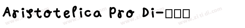 Aristotelica Pro Di字体转换